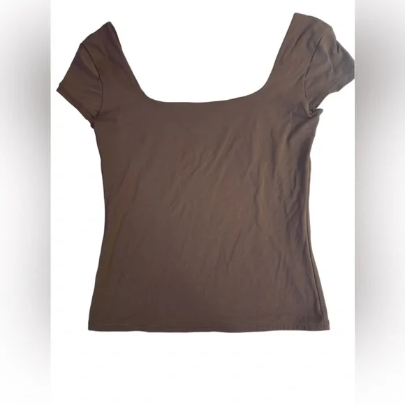 VS PINK BASE STRETCH CAP-SLEEVE TEE 🤎 - Picture 3 of 8